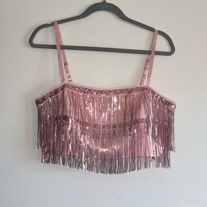 Pink Fringe Set